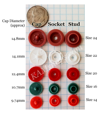 Snap Size Chart